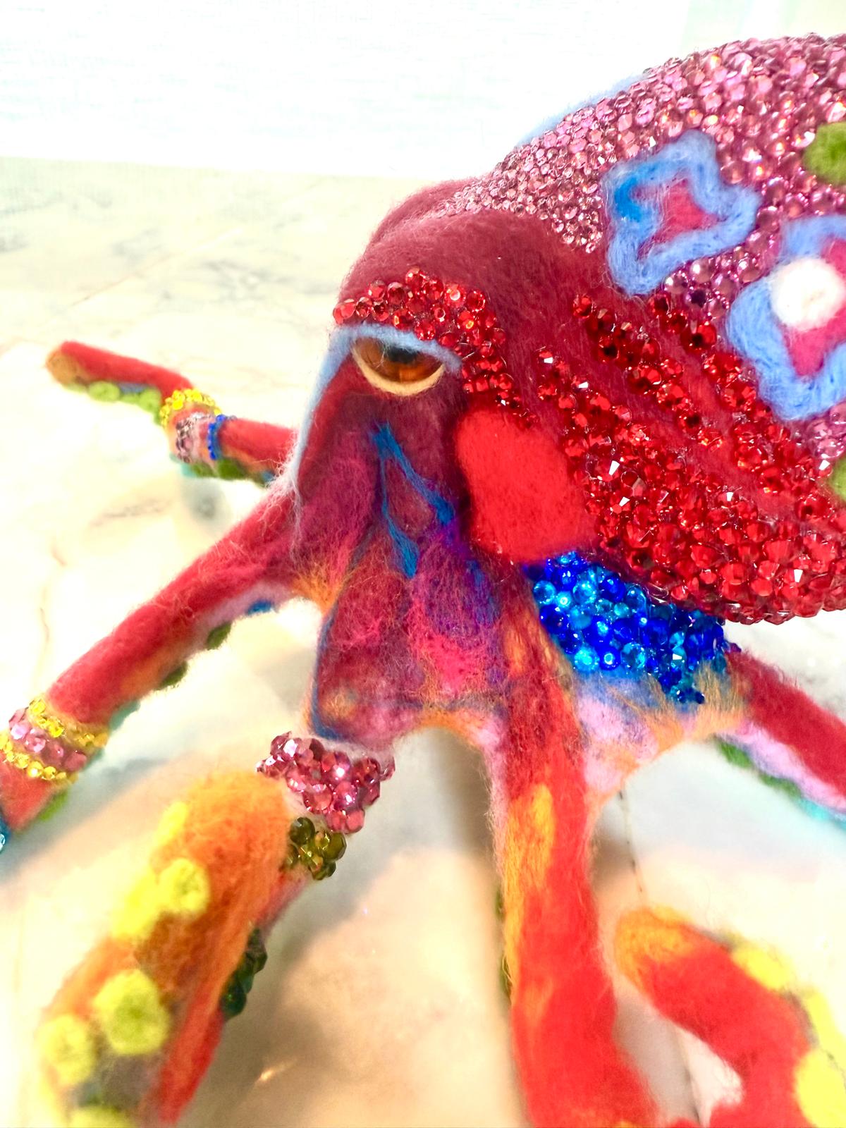 Jewel of the Deep: Radiant Coral Octopus