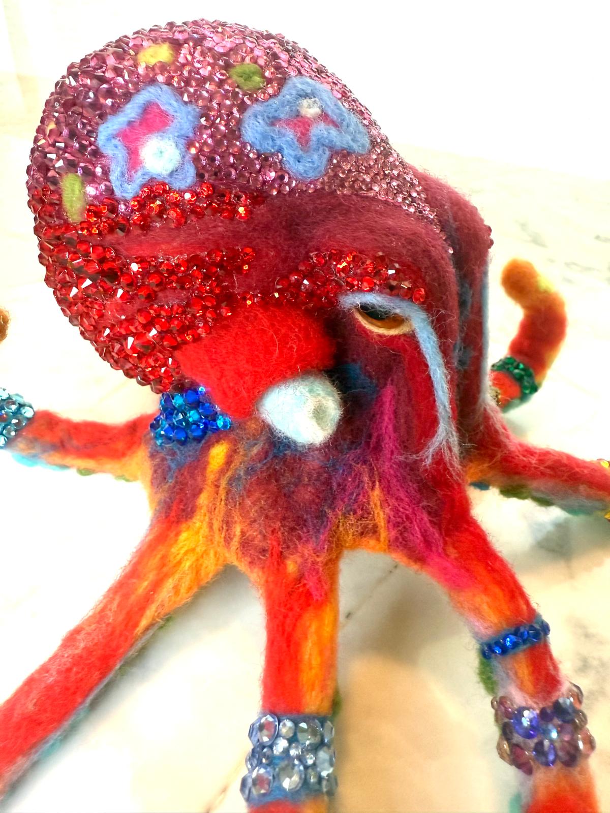 Jewel of the Deep: Radiant Coral Octopus