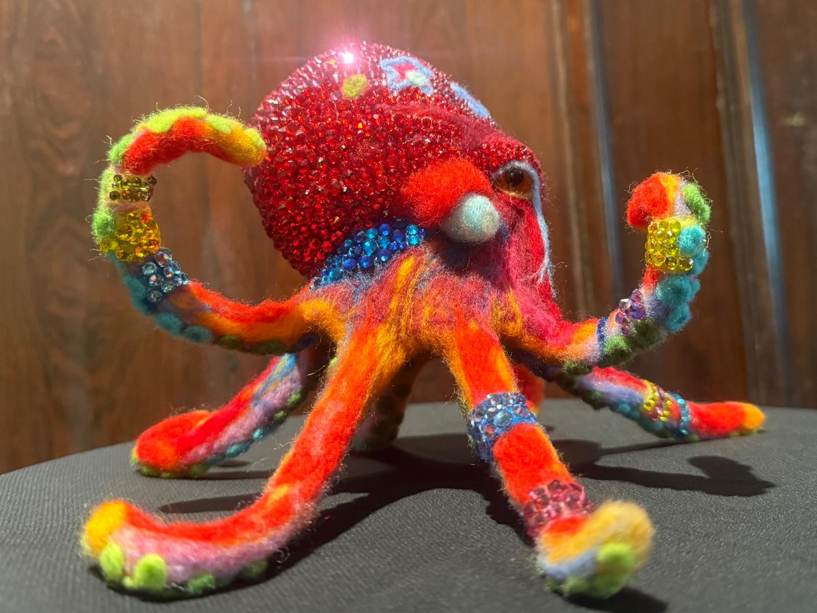 Jewel of the Deep: Radiant Coral Octopus