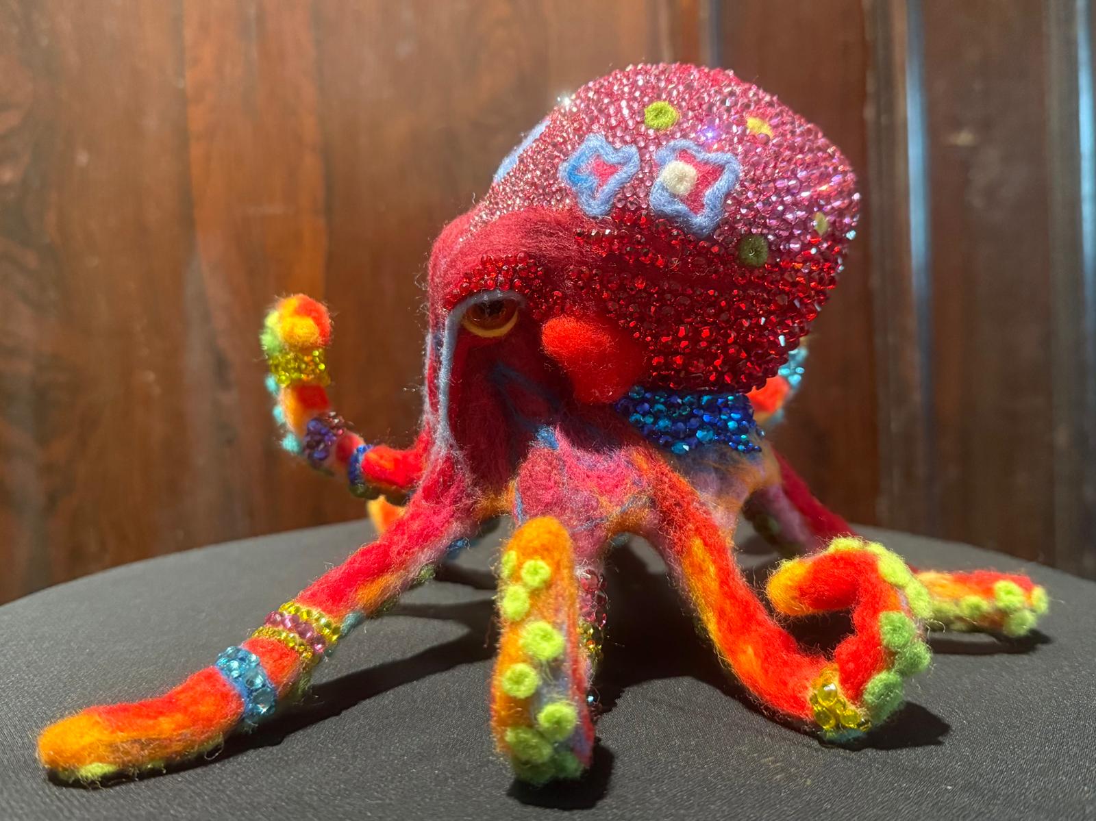 Jewel of the Deep: Radiant Coral Octopus