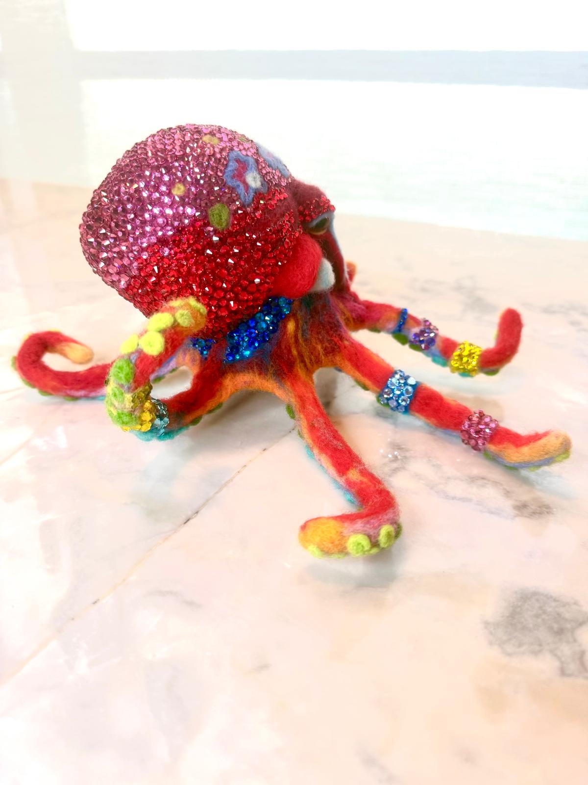 Jewel of the Deep: Radiant Coral Octopus