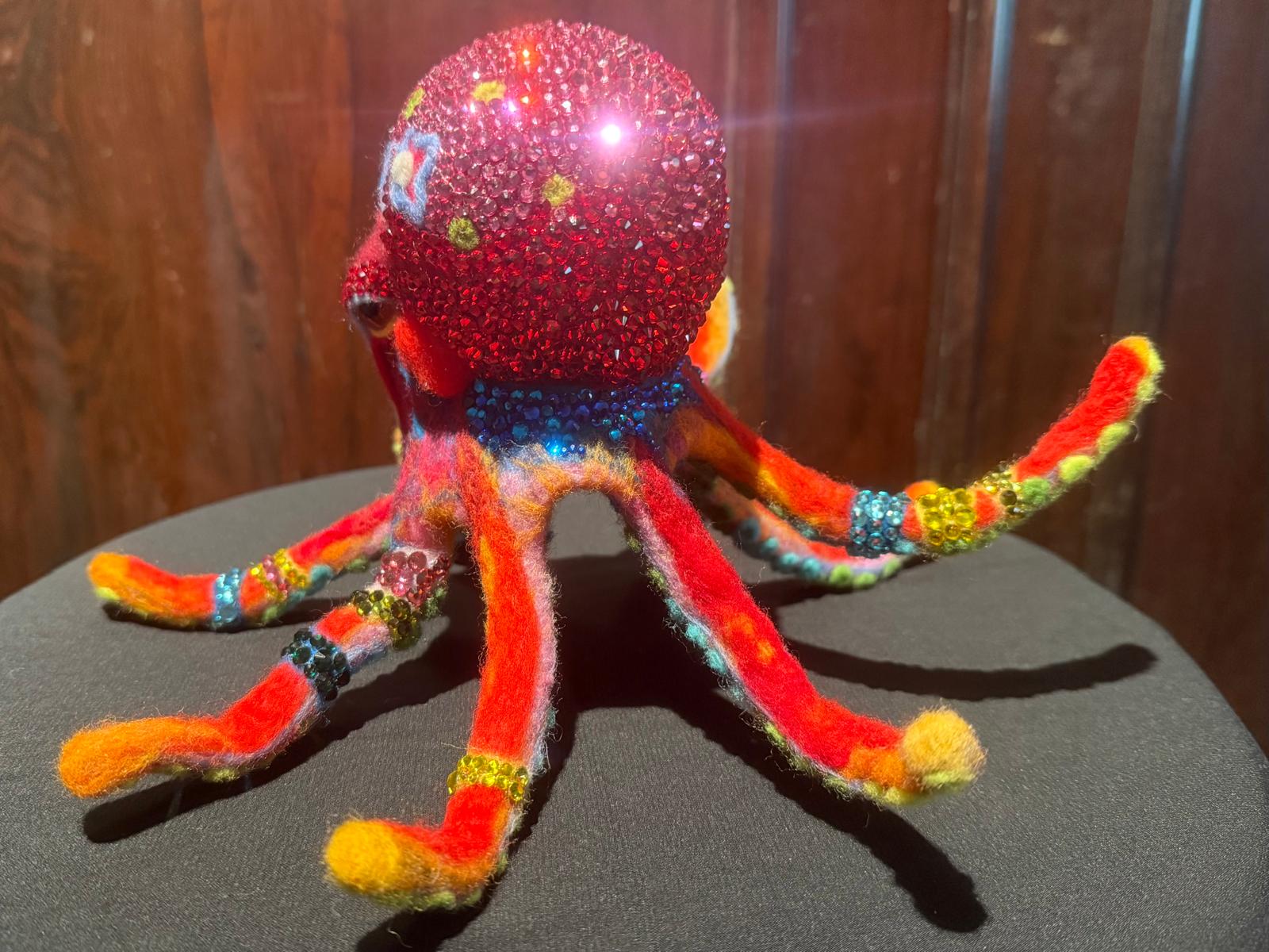 Jewel of the Deep: Radiant Coral Octopus