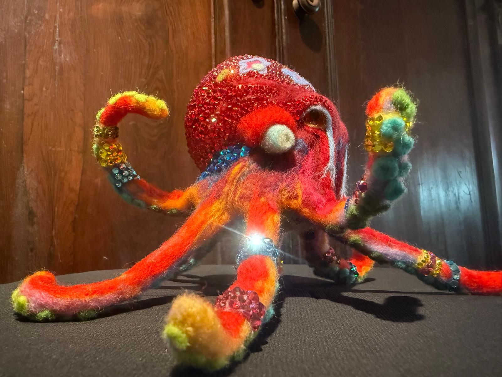 Jewel of the Deep: Radiant Coral Octopus