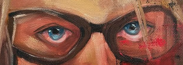 Blue-eye detail from Disbelief